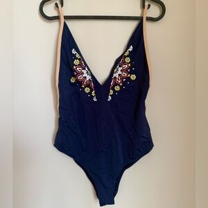 Topshop bodysuit/swimsuit with Floral Accents